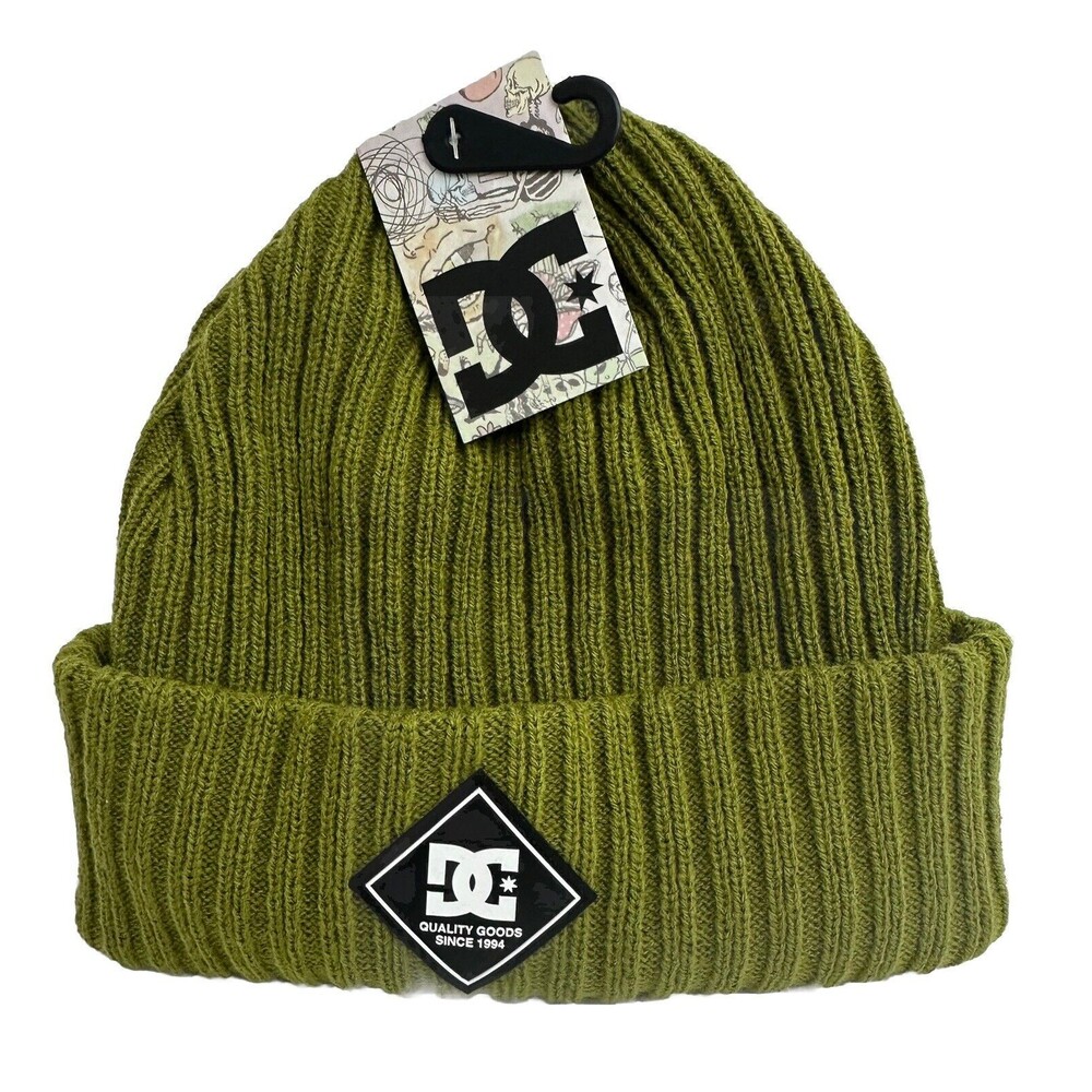 DC Unisex Beanie Hat Green One Size New